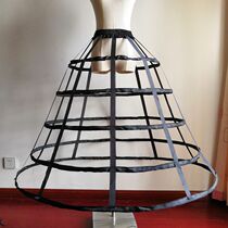 Hollow bird cage support 5-layer lolita fish bone steel ring violent skirt support bell-shaped support A-line support dress can be customized