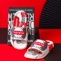 Hon Star Red Stark Mens slippers Summer Breathable Sesame Street Non-slip Deodorant Sports Casual Beach Sandals