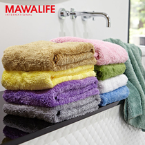 Taiwan imported MAWALIFE comfortable wash face big towel home couple bath towel soft absorbent dry hair towel