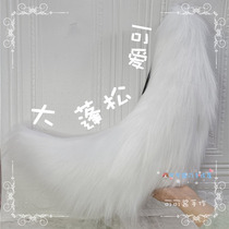 Hand-made anime COS props white black gray simulation beast tail lolita accessories wolf fox dog dog tail