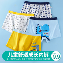 Childrens cotton underwear Boys boxer shorts Cotton baby boy childrens middle and large childrens boxer shorts 12 shorts 15 years old