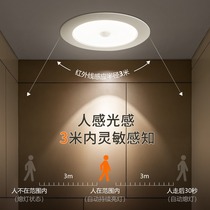 Induction downlight human body infrared radar led sound and light control hole barrel hole spotlight ceiling embedded household aisle light