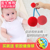 Baby vision training red ball 0-12 months newborn baby visual pursuit Red early education educational toy