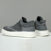 2022 new summer lovers one foot pedal light wave shoes men breathable casual 45 socks with 46 large size mens shoes