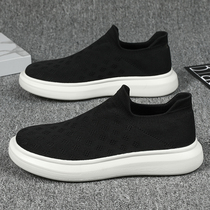 2022 Spring new Old Beijing Canvas Mens Shoes Black Sloth People A Foot Pedal Summer Tide Sports Casual Tide Shoes