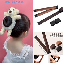 Childrens long strip hair stick French hair curator New ball head flower styling device super practical hair wear headgear