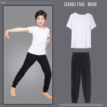 Childrens practice clothes boy suit Summer Modale China Dance suit jacket boy short sleeve Latin dance dress