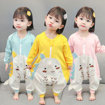 Baby Sleeping Bag Spring Autumn Thin section Pure cotton 1-4 Legs Sleeping Bag Anti Kick Quilt Baby Conjoined By Baby Conjoined Pyjamas