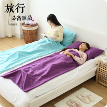 Outdoor Travel Sleeping Bag Hotel Guesthouses Portable Adults Single Double Sleeper Sanitary Pure Cotton Linen Sepal Sleeping Bag