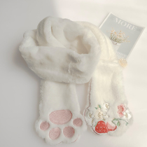 Nan Ya Jia set new cat foot bag collar gloves one cute National Wind Autumn and Winter multi-purpose