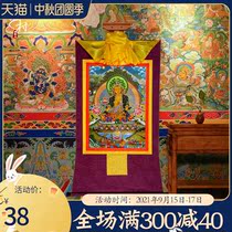 Tibetan village Gizang King Bodhisattva Buddha statue Thangka hanging painting Tibetan style gilded heart Zen living room decoration painting mural