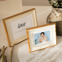  Modern simple photo frame table 6 inch 7 inch 8 10 inch wash photo frame wall hanging A4 childrens image frame Album frame