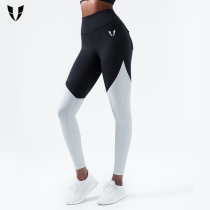 Vest line lifting hip fitness pants womens autumn elastic tight sports yoga clothing high waist running Joker military trousers