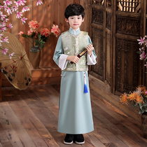 Boy Tang suit Chinese style performance clothing new baby antique dress children ancient style Chinese clothing Chinese Clothing Spring