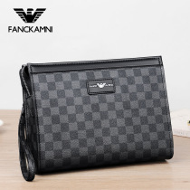 ERG Amarini handbag mens handbags Fashion Light Extravagant Chessboard Oeplayer Grab Bag Casual Envelope Wave