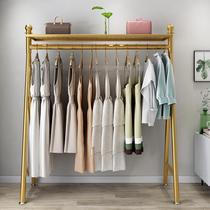 Simple clothes hanger floor bedroom clothes hat rack Home room inside and outside net red balcony drying clothes hanger containing shelf