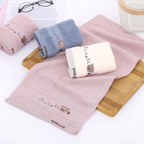Wipe hand towels small towels water-free hair Cornel velvet small square towels Hanging Cute Children Home Kitchen Handkerchief