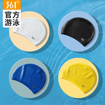 361 degree swimming cap female silicone long hair ear protection large swimming cap male waterproof hat professional non-le head swimming cap