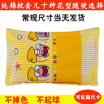 Child Pillowcase Pure Cotton Cartoon Cute Baby 30 * 50 Single pillow All cotton Kindergarten Nap Elementary School Kids Pillow