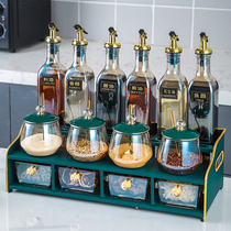 High-value kitchen seasoning box household combination seasoning products oil and salt sauce vinegar full set of seasoning cans seasoning bottle set