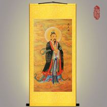 Taoist four Heavenly Masters Sa painting Tianshi Sa portrait Shoujian real statue dojo scroll Silk cloth painting can be customized