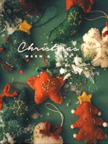 Christmas Decorations Ins Wool Felt Small Pendant Diy Accessories Christmas Tree Flowers Rings Snowflake Socks Decoration Pendant Accessories