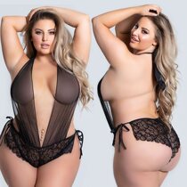 2020 plus size sexy lingerie womens sexy jumpsuit nightdres