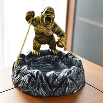 New Bully Creative Gorilla Home man King Kong Living Room Book Room Office Ashtray Home Gift
