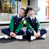 First grade primary school uniforms spring and autumn suits kindergarten Garden uniforms autumn sports baseball uniforms Green childrens class uniforms