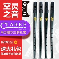 UK Clark Clake Celtic silos beginnics D tone Irish vertical flute silos whistles