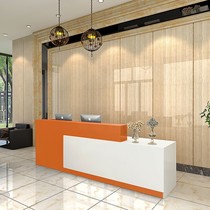 Front desk reception desk simple modern company cashier counter desk desk beauty salon clothing shop paint counter