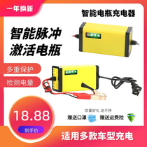 Smart 12v pedal motorcycle battery charger lead-acid battery automatic universal repair charger