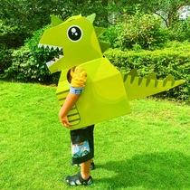 Dinosaur carton wearable parent-child interactive Children gift carton model kindergarten DIY assembly handmade toys