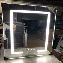 Professional customized smart mirror door Bathroom bathroom mirror box door with led light defogging touch solid wood Jane European