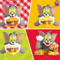 SoapStudio Cat and mouse mini burger half bust Lucky cat Jerry mouse car decoration tide play hand-made