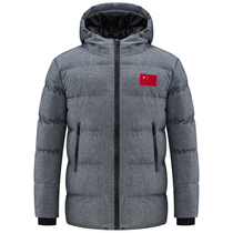 Aon snowboarding national team sports coat mens and womens short winter training hooded sports and physical education hospital down cotton clothing winter