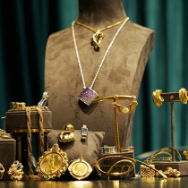 TF Taifu Italian high jewelry colored gemstone ruby ​​sapphire emerald ring necklace medieval import