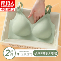 Pregnant women lactating lingerie feeding special summer bra during pregnancy anti-drop gathering comfortable bra