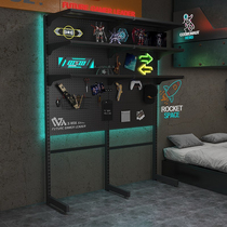 Pinden Dongle Board Landing Desk Bookshelf Integrated Table Bookcase Computer Desk Shelf Iron Art Containing Bedroom Shelf