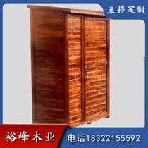 Wooden house villa B & B anti-corrosion wood barbecue Jade house Country mobile small house Simple solid wood assembly smoking pavilion