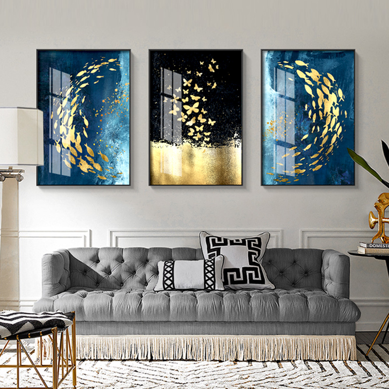 38 08 Living Room Decorative Paintings Light Luxury Sofa
