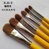  Xiedetang wolf brush Gouache brush 826 Oil painting stroke brush Watercolor pen Childrens brush set round head pen
