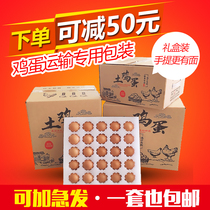 Earth egg express box packaging 30 pieces 50 pieces of egg tray Pearl cotton foam box anti-drop shockproof packaging box