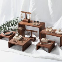 Season display solid wood earrings display rack jewelry props jewelry desktop storage ladder props