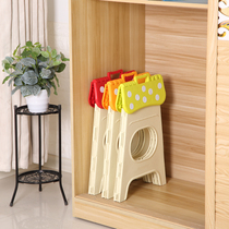 Yingxin Plastic Stools Large Folding High Stool Adults Home Dining Table And Chairs Portable Outdoor Thickened Portable Bench