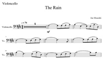  The Rain Hisashi let Kikujiros summer episode Cello score Steel accompaniment audio