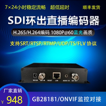 sdi loop-out HD encoder 3g-sdi hd-sdi to network rtsp srt rtmp monitor NVR