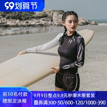 Nu-JuneX offshore wind couple diving suit womens split swimsuit suit mens surf vacation diving suit 2020