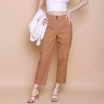 Shopping Mall flagship store official website 2021 Spring and Autumn New Wild loose ankle-length pants straight pants big pocket pants children