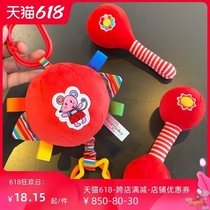 Baby vision training red ball 0-3 months newborn baby visual pursuit red soft cloth ball toy 1 year old